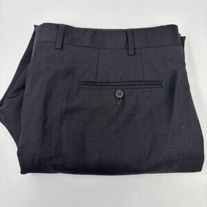 Santorelli Mens 38x27 Charcoal Gray‎ Luxury Serge Made in Italy Dress Pants